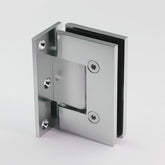 FORGE CHROME SHOWER HINGE GLASS TO WALL L-SHAPE 90 Degrees 10mm glass - Pearl Chrome